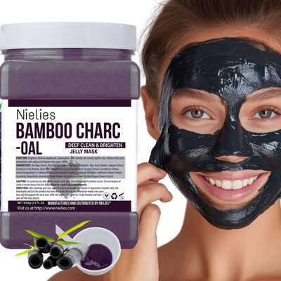 Nielies Jelly Face Mask for Facials- Charcoal HydratingJelly MaskProfessional Hydrojelly MasksVajacial Jelly Mask Powder