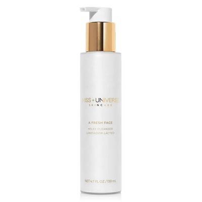 Miss Universe Skincare A Fresh Face Cleanser 4.7 fl oz, Foaming Face Wash for Women and Men, Facial Skin Care Product with Lactic and Hyaluronic Acids, Hydrating Facial Cleanser and Makeup Remover