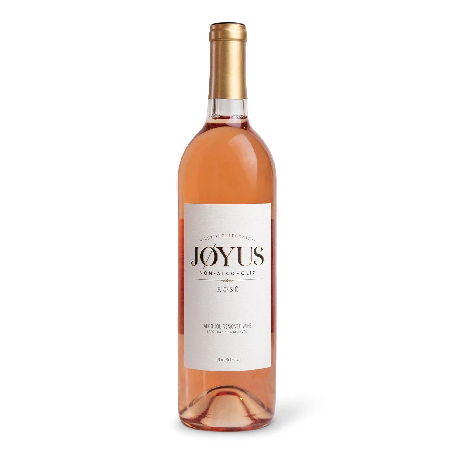 Joyus Non-Alcoholic Rose Wine, Award Winning Best In Class Dealcoholized Wine, Light Refreshing, Low Sugar Low Calorie, 750 ml (1 Bottle)