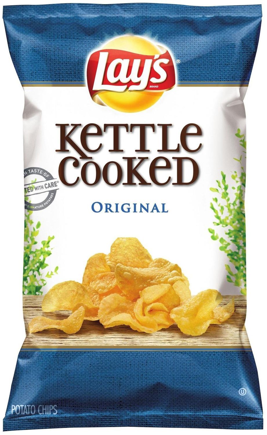 Lay&#39;s Kettle Cooked Chips, Original, 32 Ounce (Pack of 4)