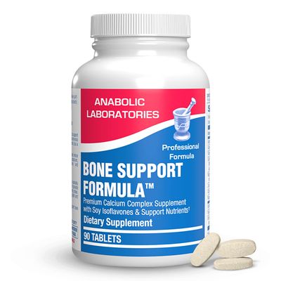 Anabolic Laboratories Bone Support Calcium Complex - 90 Tablets for Bone Health - Vitamins C, D, K, Zinc, Magnesium, and Calcium Supplement for Women and Men