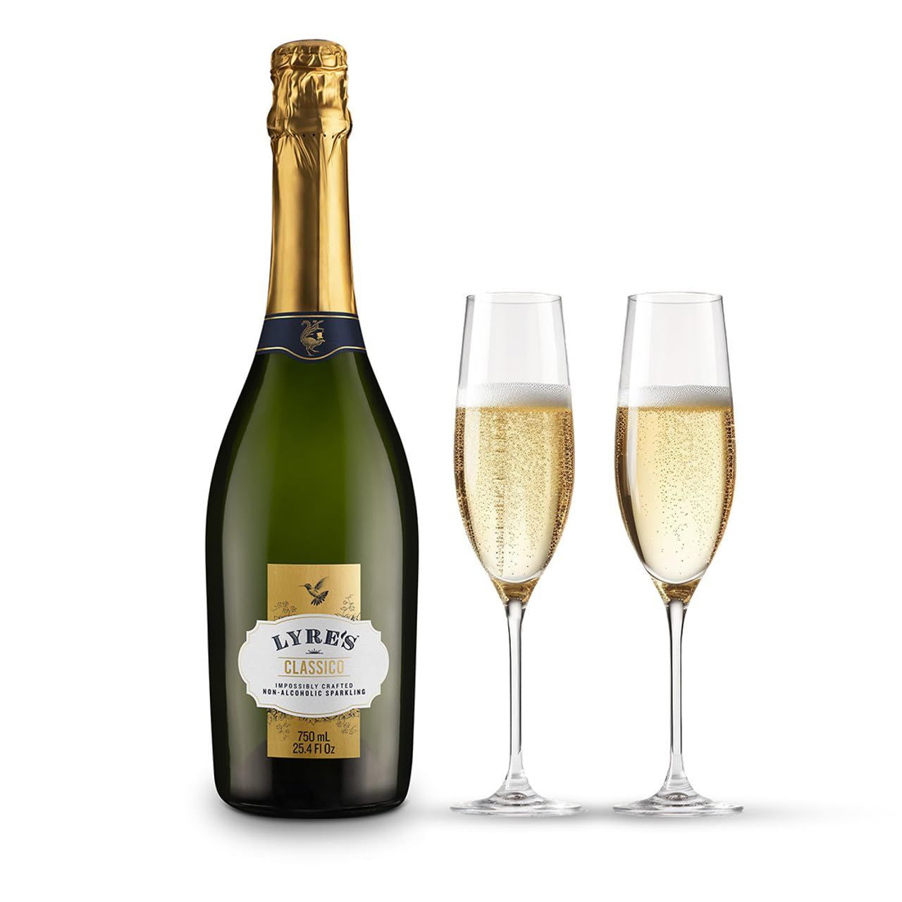 Lyre&#39;s Classico Grande Premium Non Alcoholic Spirits, Mocktails Nonalcoholic Drinks, Sparkling Wine Style, 25.4 Fl Oz
