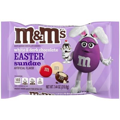 MM&#39;S White Dark Chocolate Easter Sundae Candy, 7.44 oz Bag