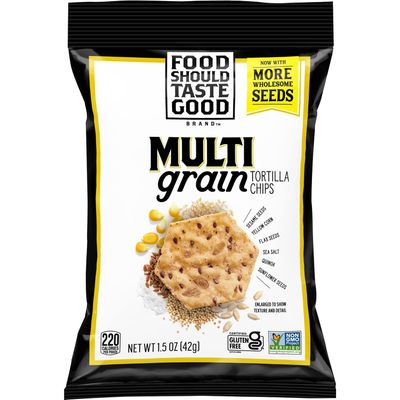 Food Should Taste Good Multigrain Tortilla Chips, 1.5 Oz (Pack of 24)