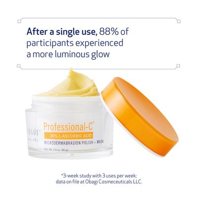 Obagi Professional-C Microdermabrasion Polish Mask - Dual Action Vitamin C Face Mask that Exfoliates Promotes Healthy Looking Skin - 2.8 oz
