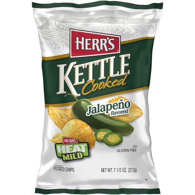 Herr&#39;s Kettle Chips, 7.5 Ounce,Jalapeno Flavoured