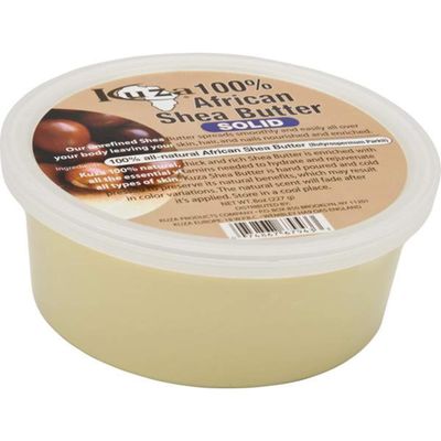 Kuza 100 African Shea Butter - Solid, White - for Skin, Hair and Nails, 8 oz