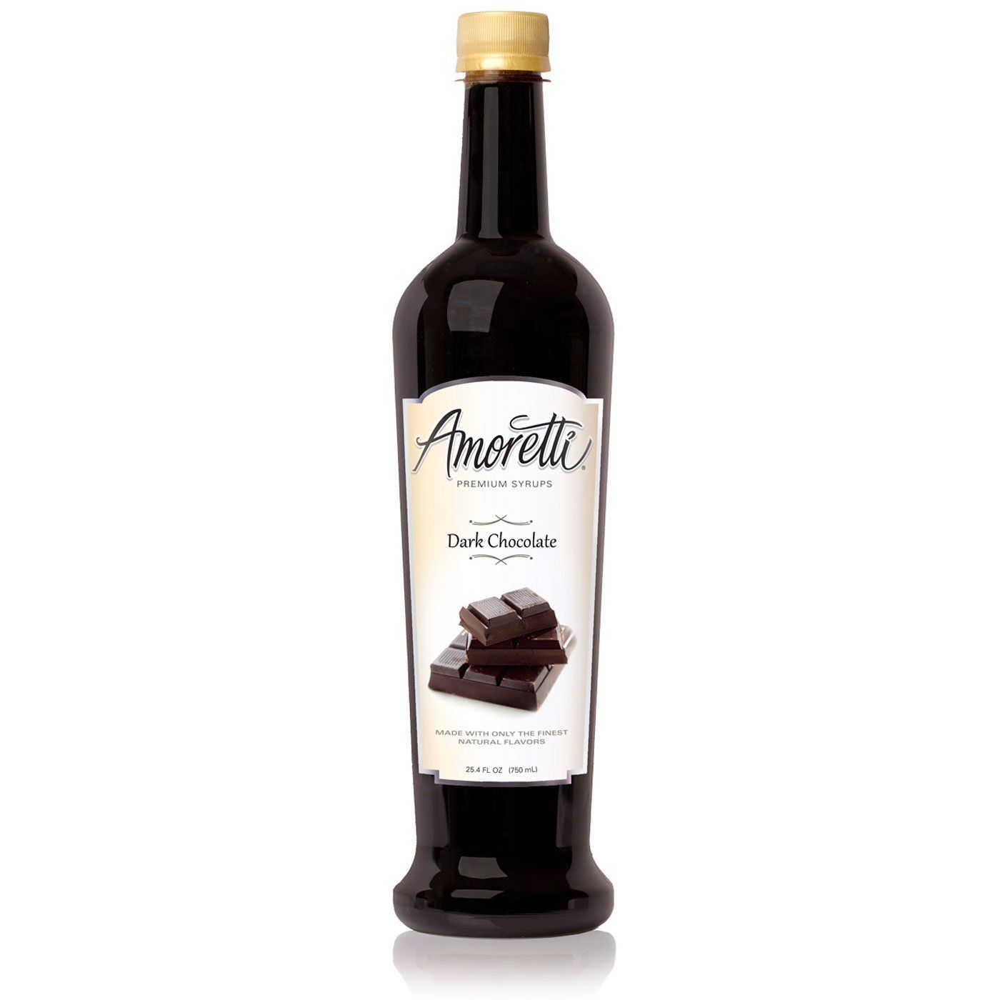 Amoretti Premium Syrup, Dark Chocolate, 25.4 Ounce (Pack of 12)