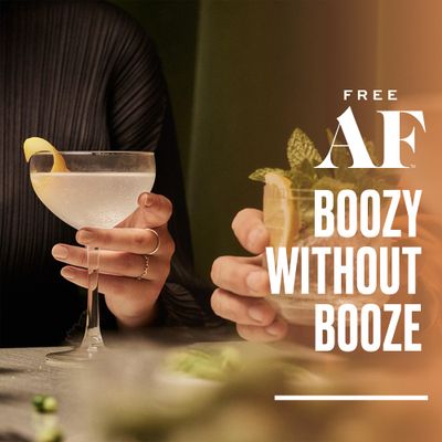 FREE AF Non-Alcoholic Drinks Tasting Pack Alcohol Alternative Sparkling Cocktails with AFTERGLOW Botanical Warmth Vegan, Gluten-Free, Low-Calorie 8.4 oz Cans (6-Pack)