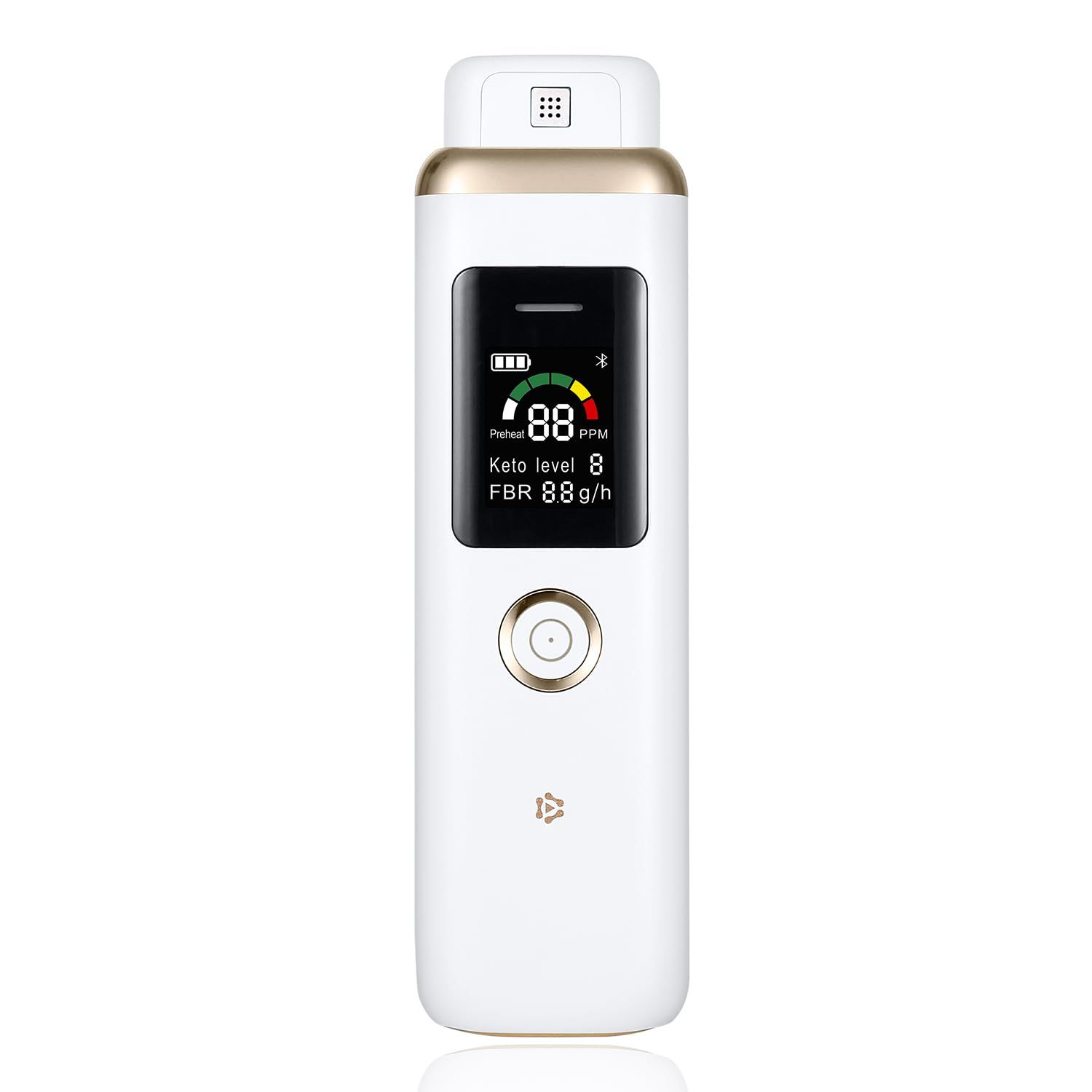 Breath Ketosis Meter Tracking Fat Metabolism Ketosis Levels on Low Carb, Ketogenic Lifestyle More Accurate Ketone Breath Analyzer for Ketosis Tracking - Professional-Grade Monitoring Meter