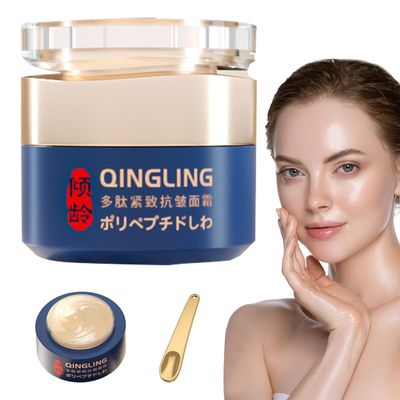 Qingling Wrinkle Removal Cream, Qingling Face Cream Anti Peptide, Qingling Crema Para Arrugas, Qingling Polypeptide Tightening and Anti-Wrinkle Cream, Moisturizer for Firming Face (1)