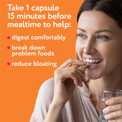 Florajen Digestive Enzymes with Probiotics and Prebiotics for Women and Men - Digestive Health, Gut Relief Bloating - Triple Action Formula - 30ct