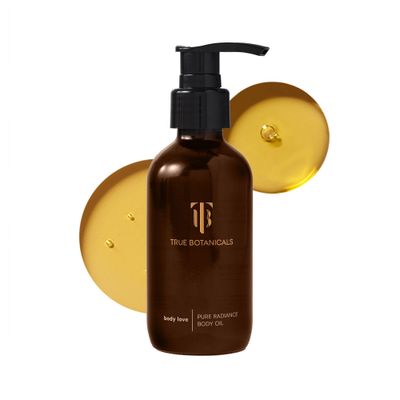 True Botanicals Pure Radiance Body Oil Anti-Aging Body Oil for All Skin Types Moisturize Restore Skin Health Dermatologist Tested, All Natural, Vegan, Clinically Proven 3.9 fl oz 114 ml