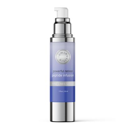 Peptides Serum for Face - Hydrating Collagen Boost Anti Aging Serum with Retinol for Fine Lines Wrinkles by Luminositie (30ml, Vegan)