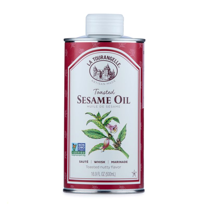 La Tourangelle, Toasted Sesame Oil, Great for Cooking, Add to Noodles, Stir-Fry, Vegetables, Vinaigrettes, and Marinades, 16.9 Fl Oz