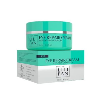 Dr Lili Fan Probiotic Eye Repair Cream with SCS and Patented Peptides. Reduces Fine Lines, Wrinkles, Dark Circles, and Puffiness with No Oily Residue. 0.5 fl oz