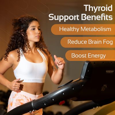 CogniTune Thyroid Support Complex Supplement - Thyroid Support for Women and Men - Boost Energy, Focus, Metabolism - Iodine Supplement with B12, Selenium, Zinc, Copper, Ashwagandha, L-Tyrosine More