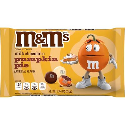 MM&#39;s Milk Chocolate Pumpkin Pie Candy, 7.44 oz Bag
