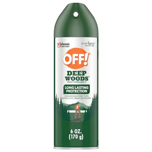 OFF! Deep Woods Insect Repellent Aerosol, Bug Spray with Long Lasting Protection from Mosquitoes, 6 oz