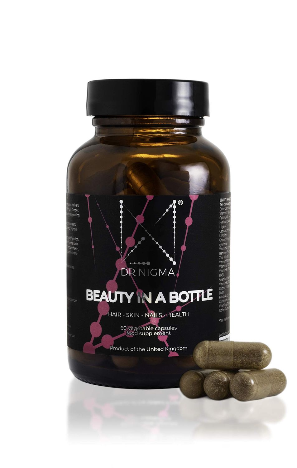 Dr. Nigma, Hair, Skin and Nails, Beauty in A Bottle, 60 Capsule Supplement