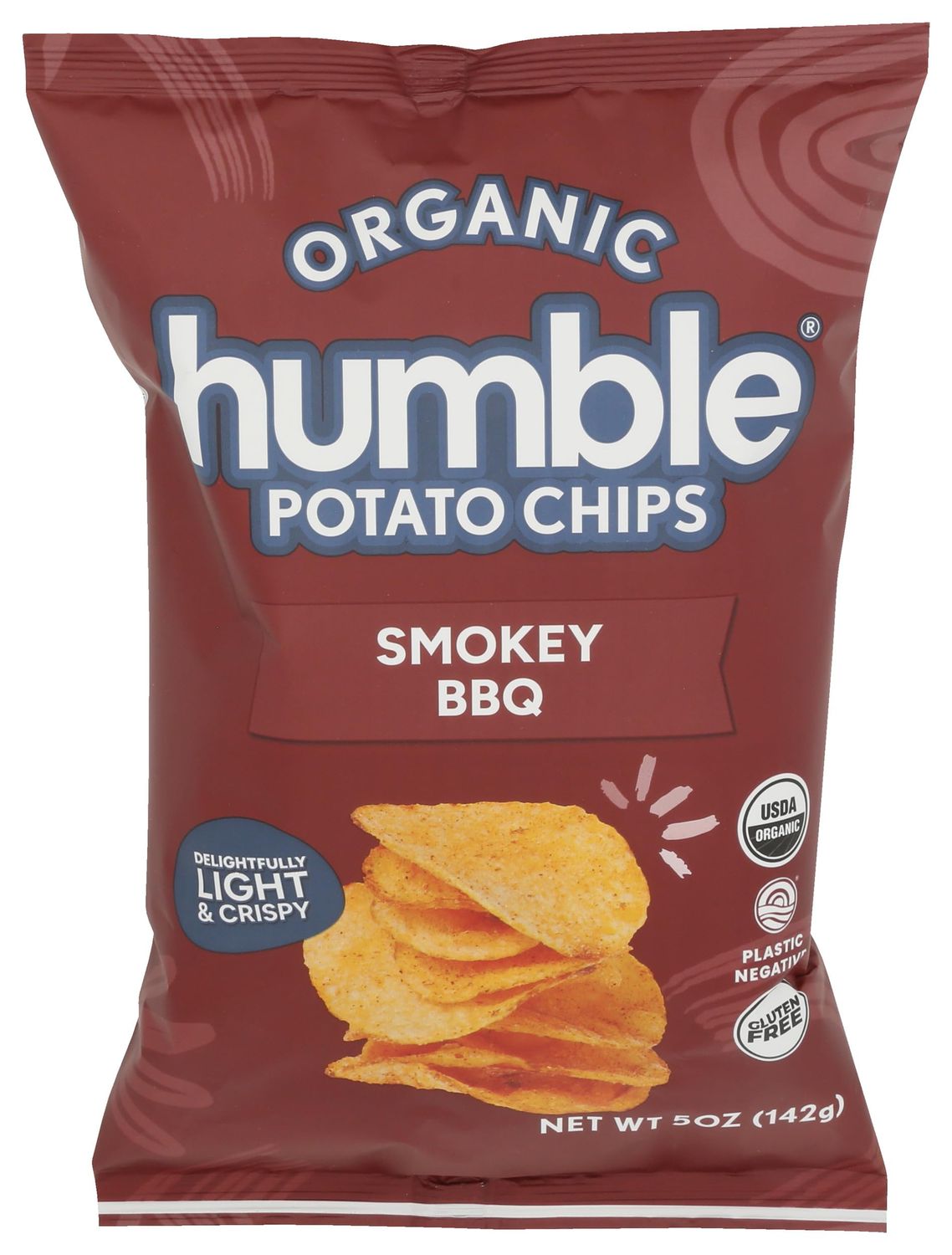 Humble Potato Chips Co Organic Smokey BBQ Potato Chips, 5 OZ