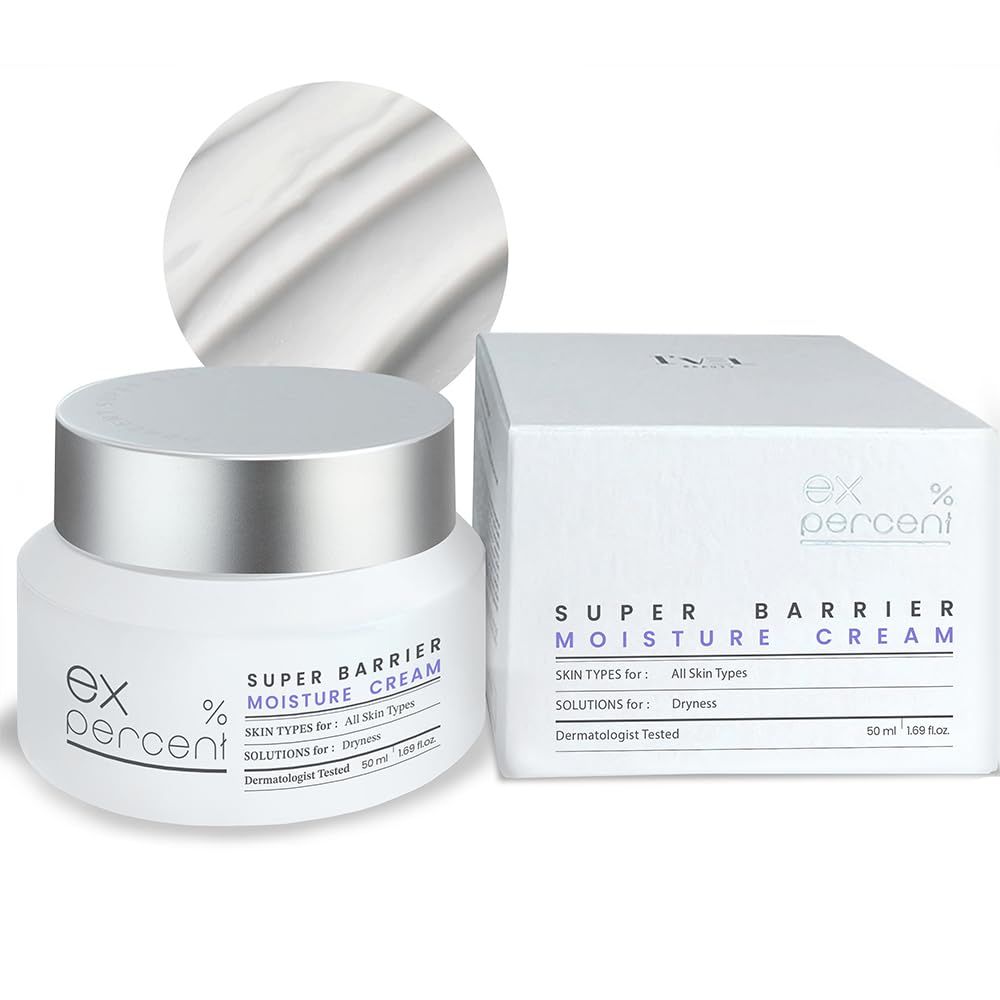 I&#39;VEL Super Barrier Moisture Cream, Lasting Face Moisturizing with Hyaluronic Acid, panthenol and ceramides, Hydration for Dry Sensitive Skin 1.69 FlOz