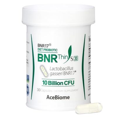 AceBiome BNRThin S30, Lactobacillus Gasseri BNR17, 10 Billion CFU Guaranteed, 30Capsules