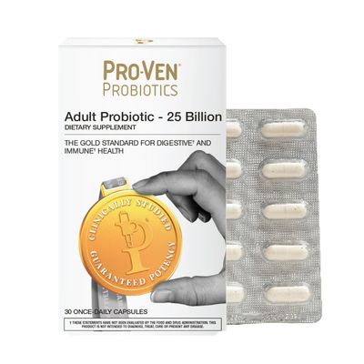 Pro-Ven Probiotics for Men and Women Adult Acidophilus and Bifidus 30 Capsules 25 Billion CFUs per Capsule