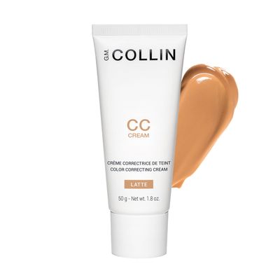 G.M. COLLIN CC Cream (Latte) Tinted Face Moisturizer Color Correcting Skin Care with Hydrating Hyaluronic Acid