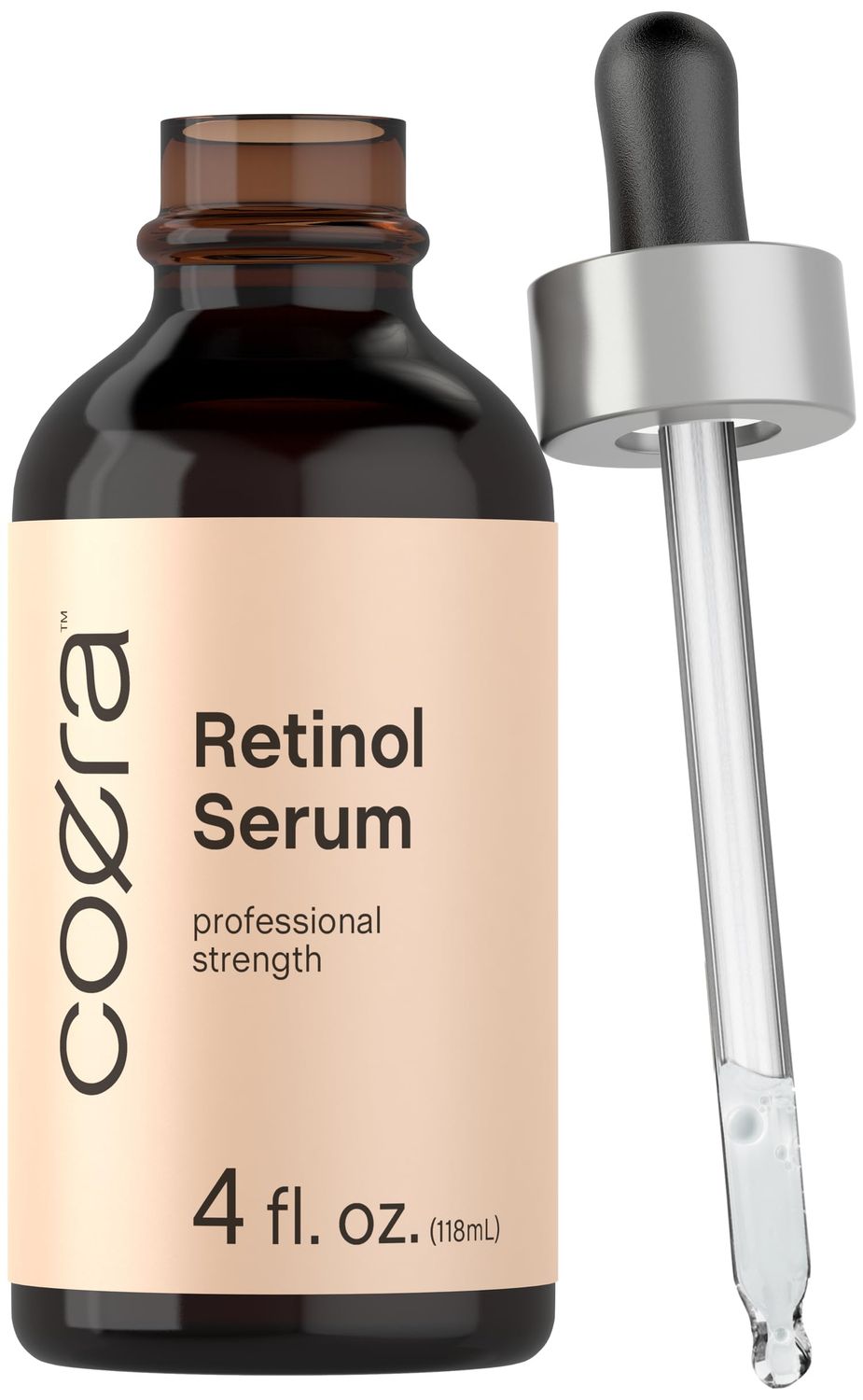 Coera Retinol Serum for Face 4 fl oz Professional Strength Hydrating Skin Oil Free of Parabens Fragrances Packaging May Vary