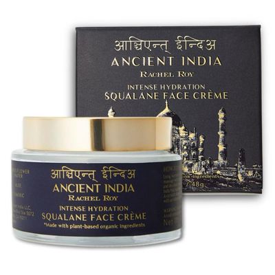ANCIENT INDIA Rachel Roy Squalane Face Moisturizer with Peptides Natural Actives - Ultra Moisturizing Daily Lotion with Natural Antioxidants for Sof Skin Barrier Support - Clean Beauty