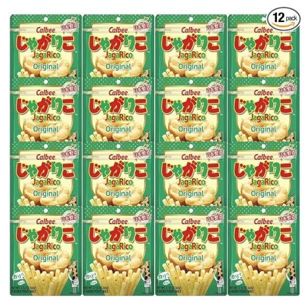 Calbee JagaRico Original Salad Potato Snack 2.12 oz (Pack of 12)