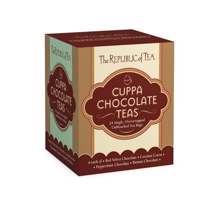 The Republic of Tea - Cuppa Chocolate Tea Assortment Gift (24 Individually Wrapped Dessert Tea Bags)