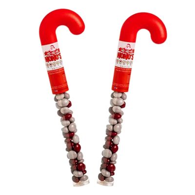 No Whey Foods - Choco NoNo&#39;s Candy Cane Tube - 2 pack - Plant Based, Dairy Free, Peanut Free, Nut Free, Gluten Free, All Natural