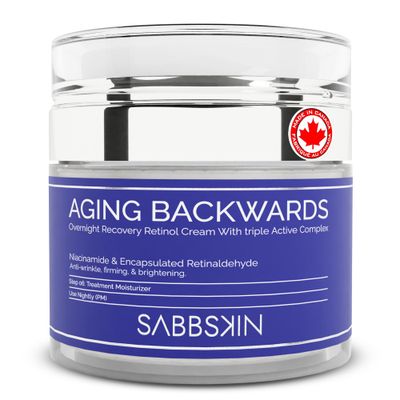 Sabbskin Retinol Cream for Face with Niacinamide - Night Cream for face to Fight the Look of Wrinkles, Fine lines - Helps in Brighten, Firms Improves Skin Tone, 50ml - Men and Women