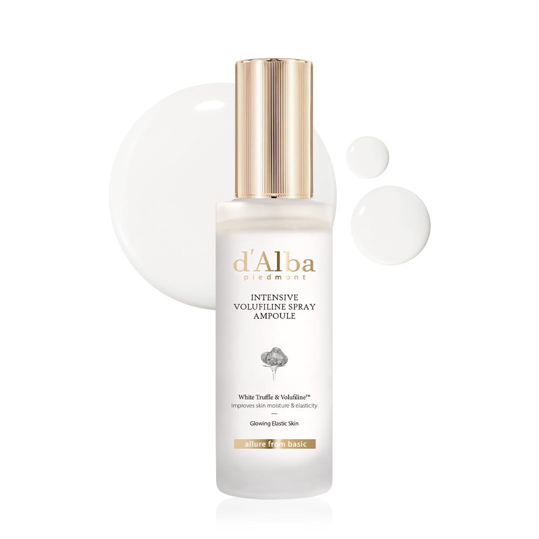 d&#39;alba Piedmont Intensive Vegan Volufiline Spray Ampoule, premium elasticity care treatment, 50,000ppm Volufiline ampoule, ultimate skin-firming, 1.69 fl.oz