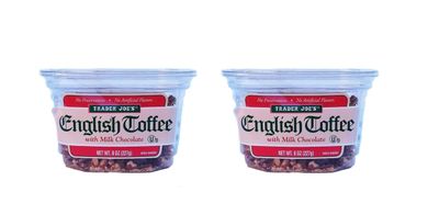 Milk Chocolate English Toffee by Trader Joes 8 oz227g - (Pack of 2)