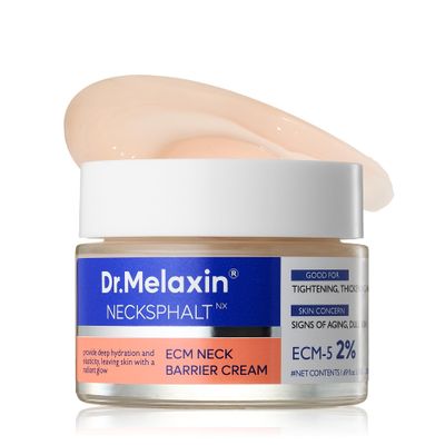 Dr.Melaxin Necksphalt Neck ECM Barrier Cream for Anti-Aging Neck Skin, Tightening Wrinkles for an Even Skin Tone and Neck Lift, 1.69 fl oz (50ml)