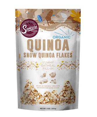 Suncore Foods Organic Snow Quinoa Flakes, Gluten-Free, Non-GMO, 8oz (1 Pack)