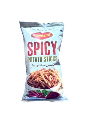 Nimco&#39;s Spicy Potato Sticks 6.34oz (Pack of 2)- Authentic Karachi Spicy Sticks by Nimco - Premium Quality Snack with Bold Flavors - Perfect Pakistani Snacking Experience - Bursting with Spices