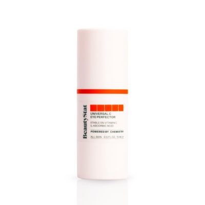 BeautyStat C Eye Perfector Dark Circle Reducing Vitamin C Eye Cream, Made in the USA with 5 L-Ascorbic Acid (Pure Vit C), Hyaluronic Acid - Hydrating, Firming Under Eye Brightener (0.5oz 15ml)