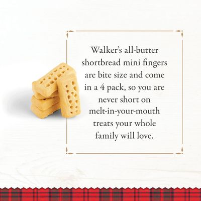 Walker s All-Butter Shortbread Mini Fingers - 4.4 Oz Bags (Pack of 6) - Authentic Shortbread Cookies from Scotland