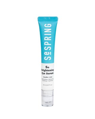 SESPRING So Brightening Eye Serum Korean Skincare, For Dark Circles Under Eye Treatment, with Camella, Lotus, Jojoba, Caffeine, Vitamins B3, and E, Vegan, No Paraben, Cruelty Free, 20 ml0.67 oz