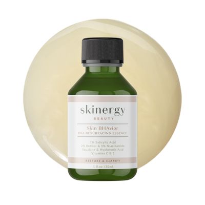 Skinergy Beauty Resurfacing Essence for Mature, Oily, Combination Skin - Salicylic Acid, Retinol, Niacinamide - Fades Dark Spots, Minimizes Wrinkles, Hydrates - 1 FL