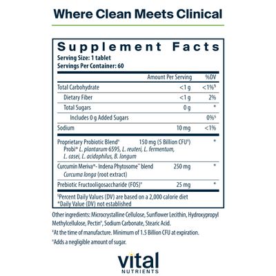 Hyperbiotics Vital Nutrients Pro Men Probiotics Vegan Advanced Probiotics for Men Clinically Studied for Prostate Health, Digestive Balance and Gut Health Gluten, Dairy, Soy Free 60 Tablets