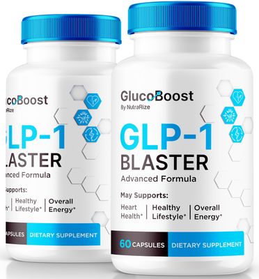 NutraRize (2 Pack) GlucoBoost Capsules, Official GlucoBoost GLP-1 Booster, All Natural Formula to Maintain Stable Healthy Levels, Premium Blood Support Vitamins, Gluco Boost Review (120 Capsules)