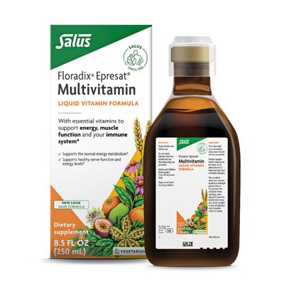 Floradix Epresat Adult Multivitamin - Daily Liquid Multivitamin with Vitamin A, Milk Thistle More for Wellness - Energy Support Liver Health Support - Vegetarian, Non-GMO - 8.5 fl oz
