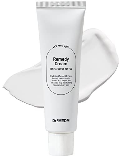 DR MEDM Facial Remedy Cream, Skin Barrier Repair Face Moisturizer with Hyaluronic Acid Amino Acid, for Extremely Dry Cracked Skin, 1.69 fl.oz.