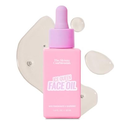 The Skinny Confidential Depuffing Face Oil - Lightweight Multi-Purpose Facial Moisturizer for Healthy Glowing Skin - Hydrates Firms for Vibrant Dewy Glow - Facial Serum for Fine Lines Wrinkles