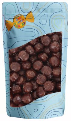 One Flavor Candy Drops With Chewy Roll Center Candy Bulk in Resealable Bag (Chocolate)